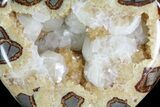 Wide Polished Utah Septarian Heart - Beautiful Crystals #79393-2